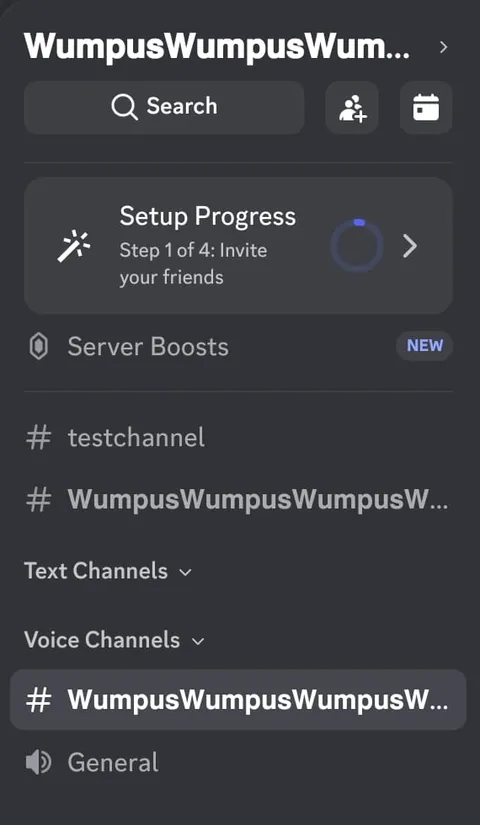 a Discord channel sidebar showing a lowercased plain channel beside a styled channel that kept its capitals